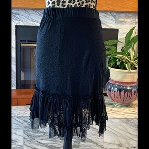 Deca Paris black lace skirt.